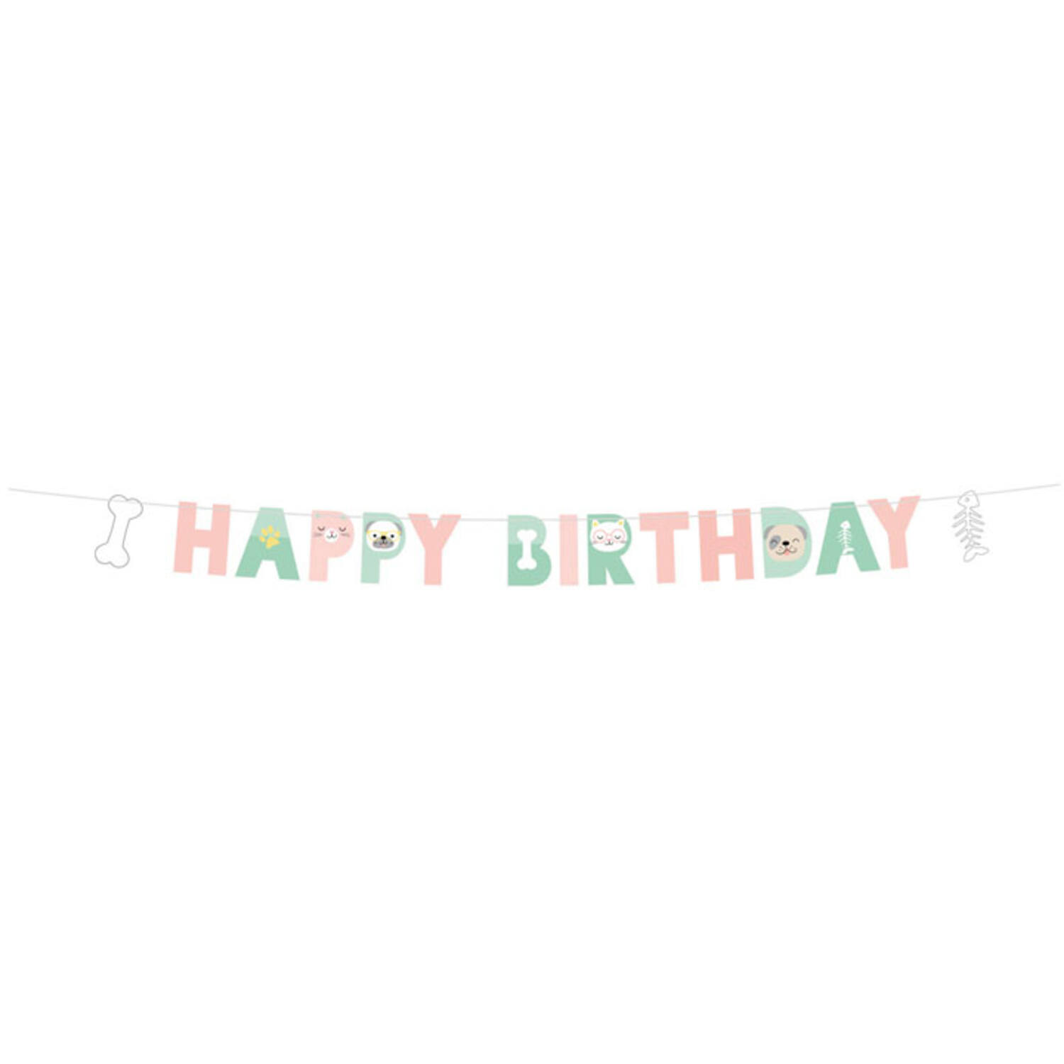 Letter Banner Hello Pets Paper 180 x 15 cm