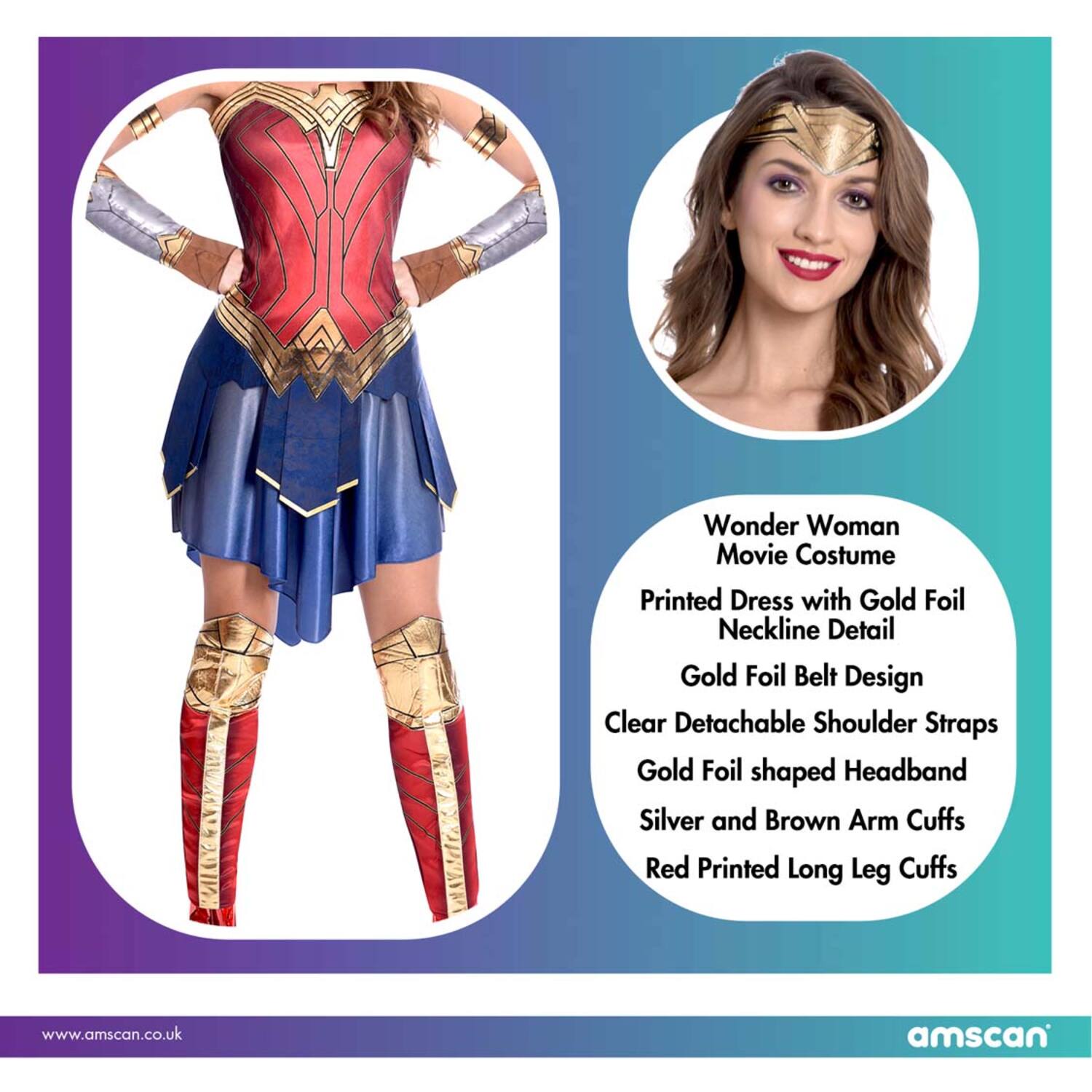 Adult Costume Wonder Woman Movie S