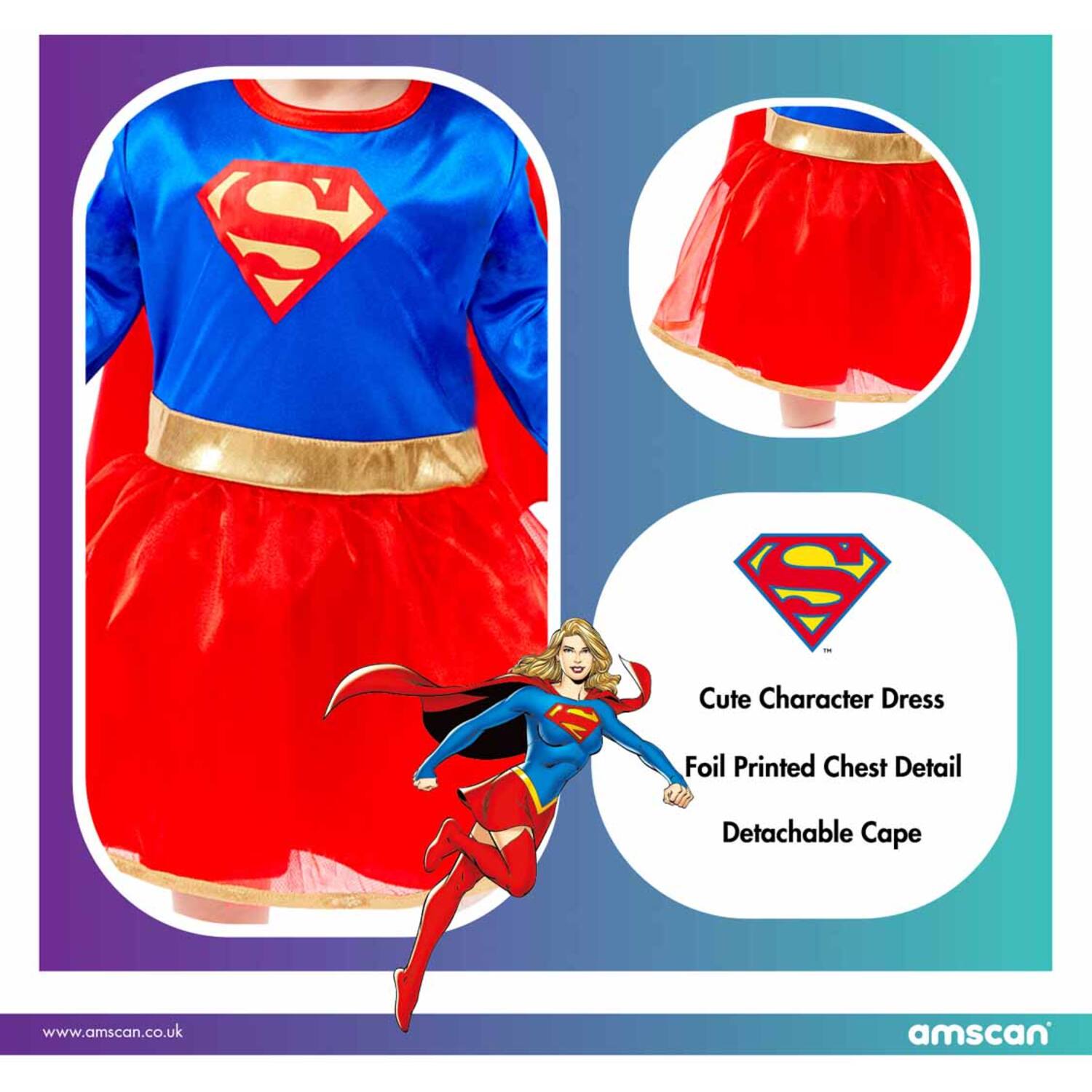 Child Costume Supergirl 12-18 mths