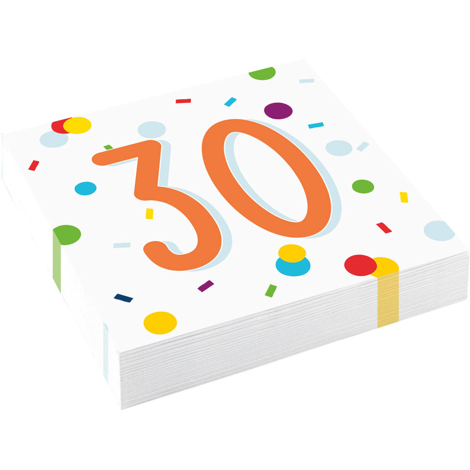 20 Napkins Confetti Birthday 30 33 x 33 cm