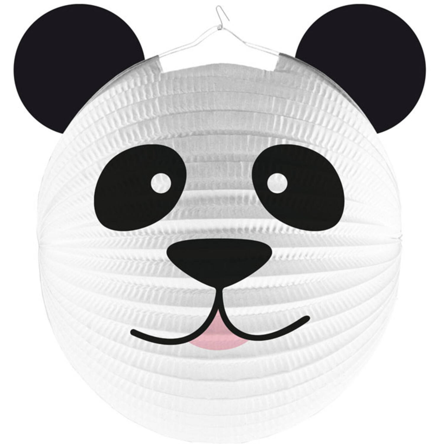 Lantern Formshaped Panda Paper 25 cm