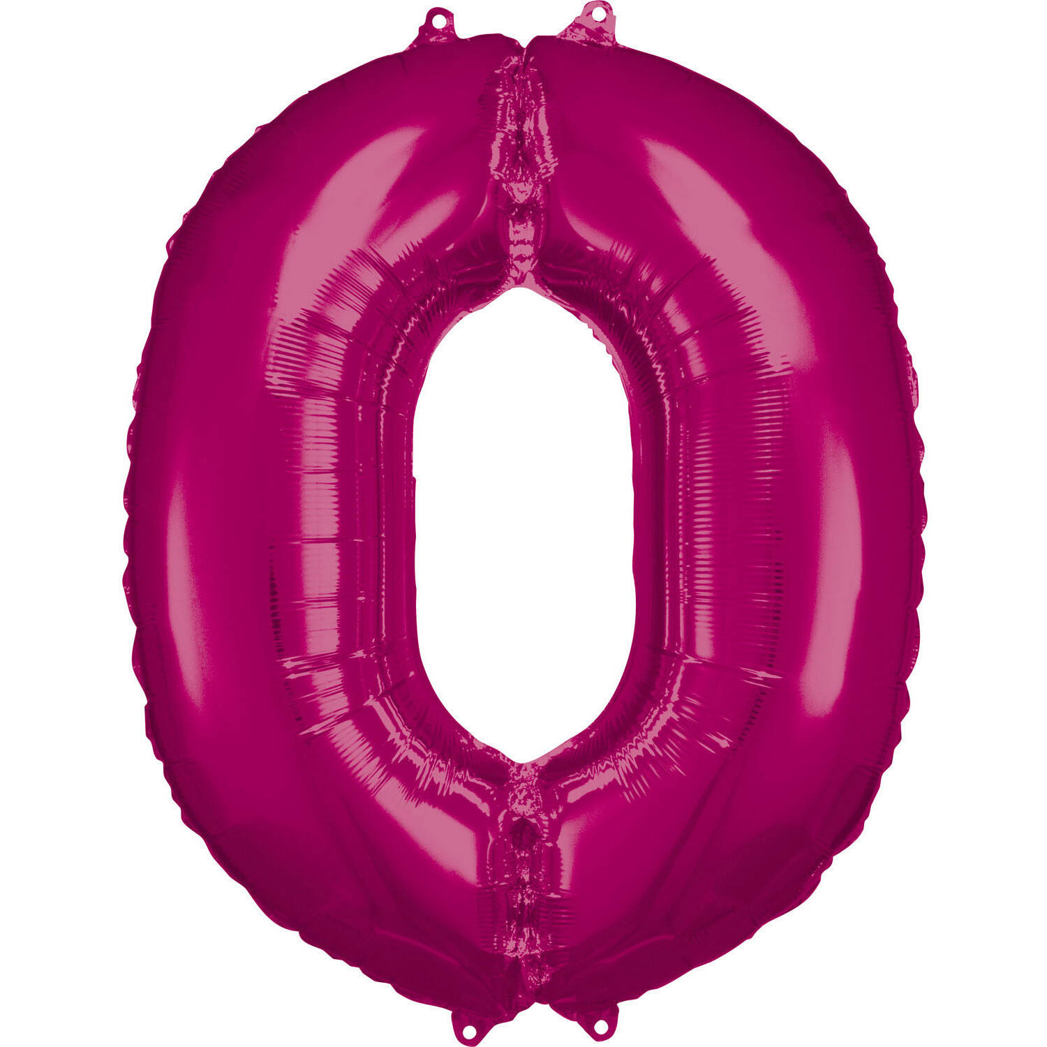 Large Number 0 Pink Foil Balloon N34 Packaged 86 cm x 70 cm