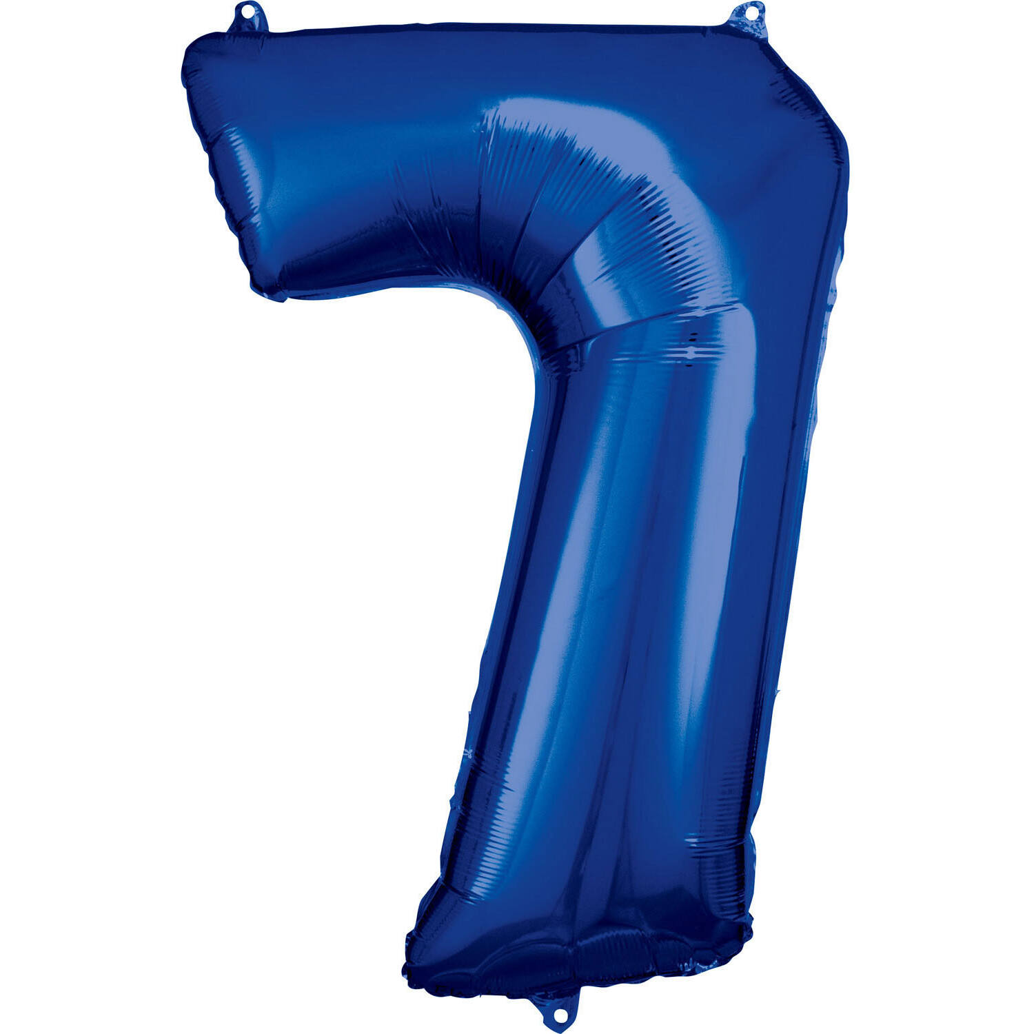 Large Number 7 Blue Foil Balloon N34 Packaged 84 cm x 57 cm