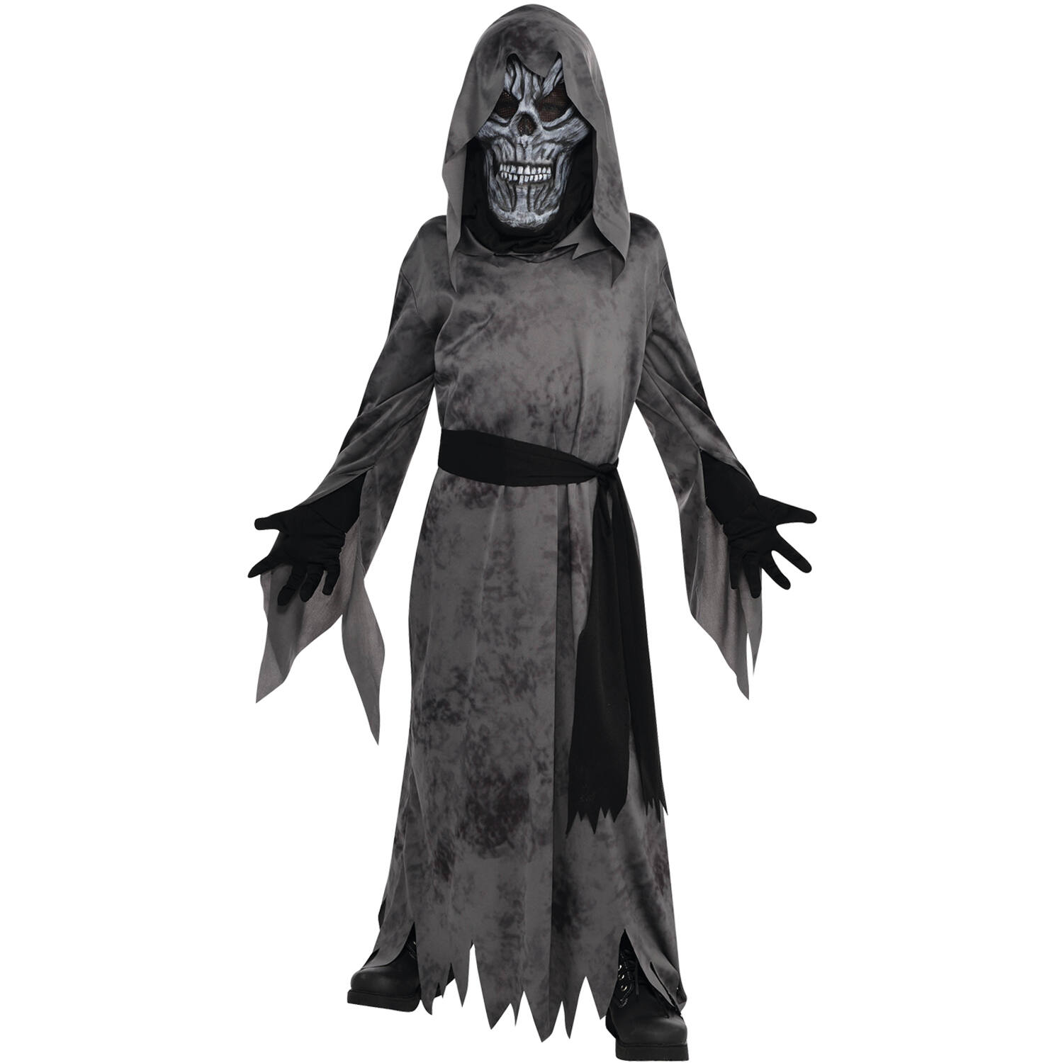 Child Costume Ghastly Black Age 10-12 Years