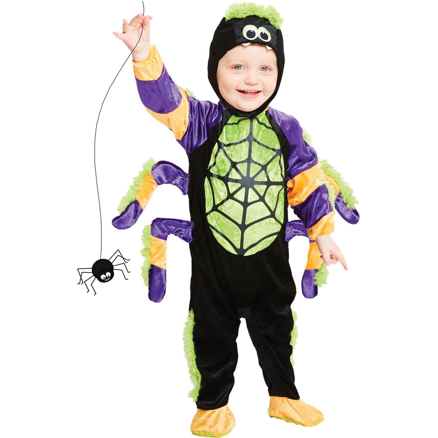 Child Costume Little Spooky Spider Age 4-5 Years