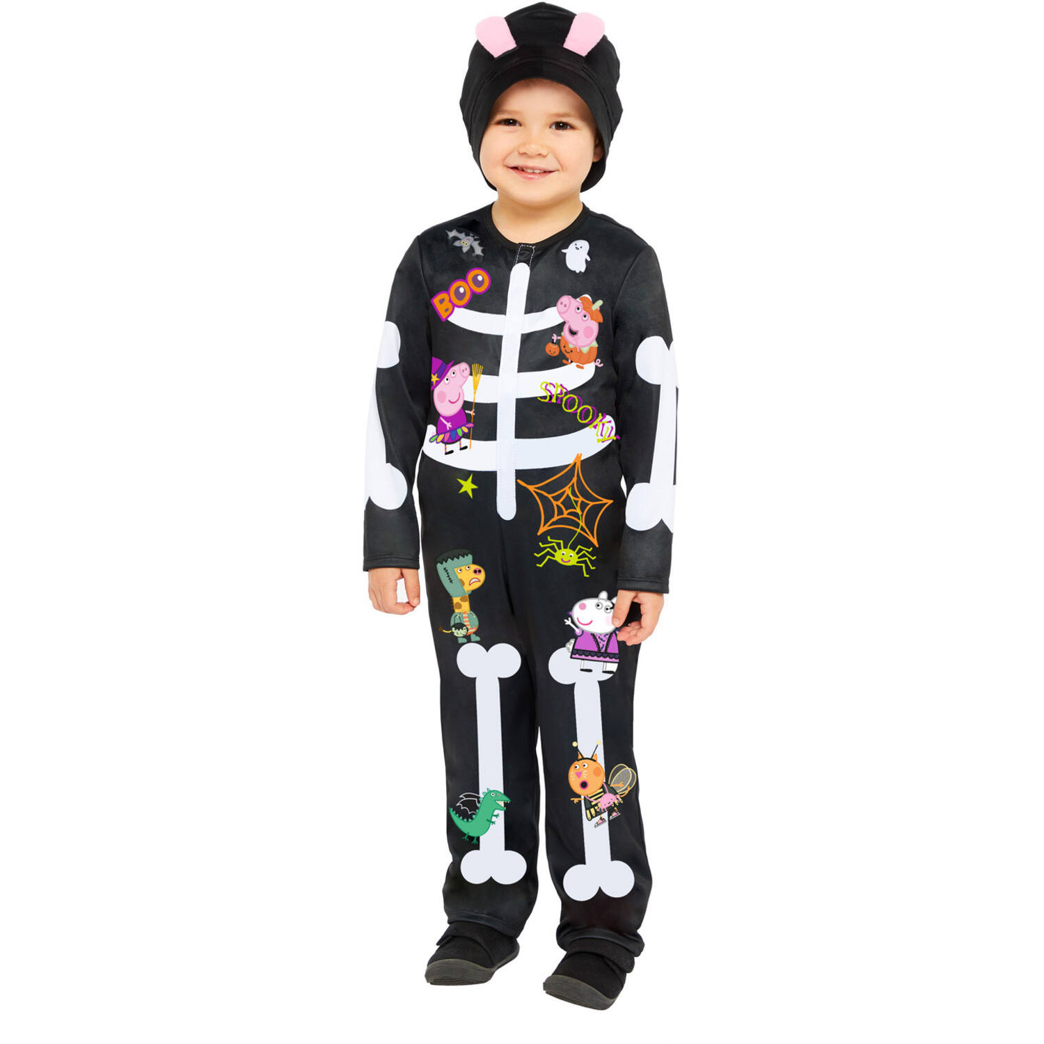 Child Costume Peppa Skeleton Age 3-4 Years