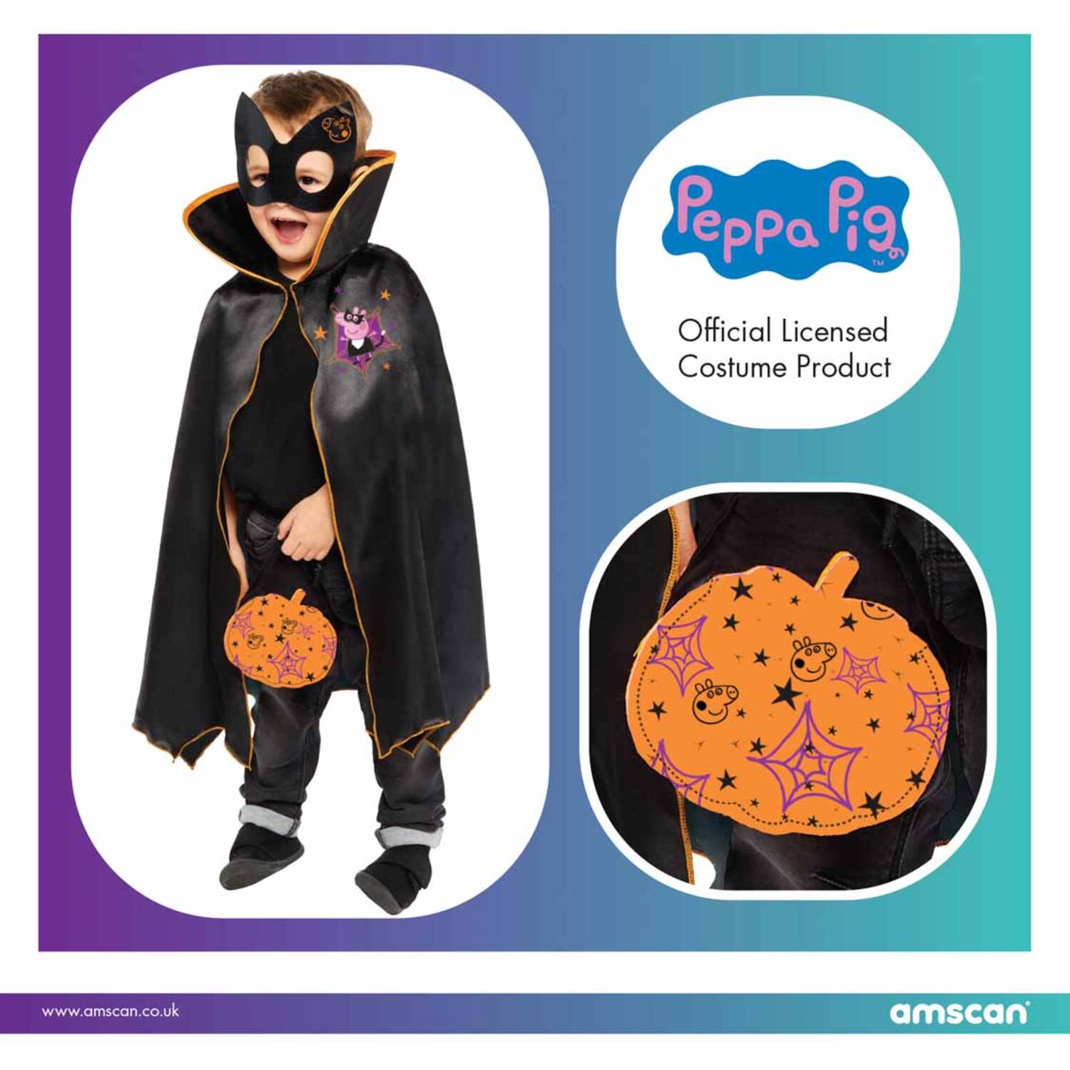 Cape Set Peppa Age 3-6 Years