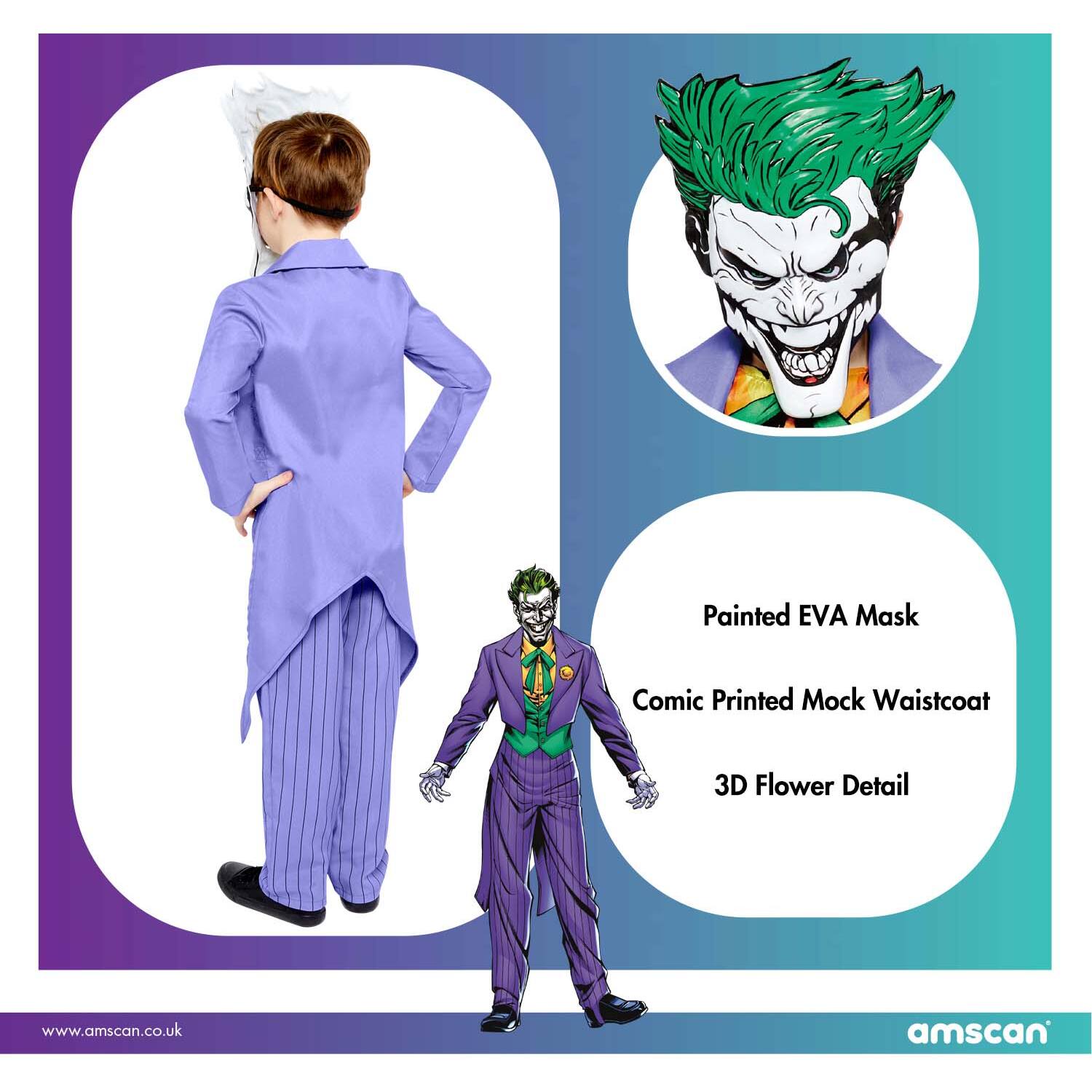 Child Costume Joker Comic 8-10 yrs