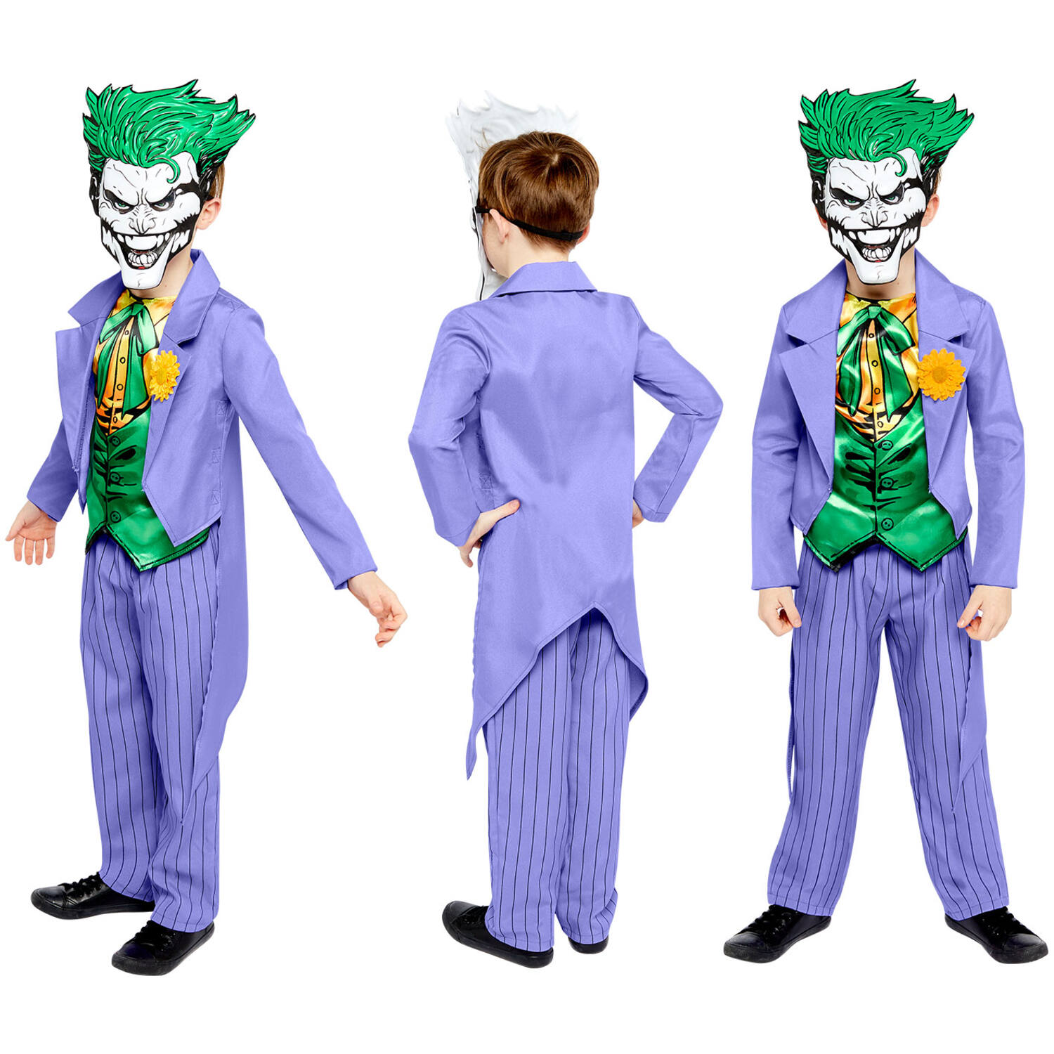 Child Costume Joker Comic 10-12 yrs