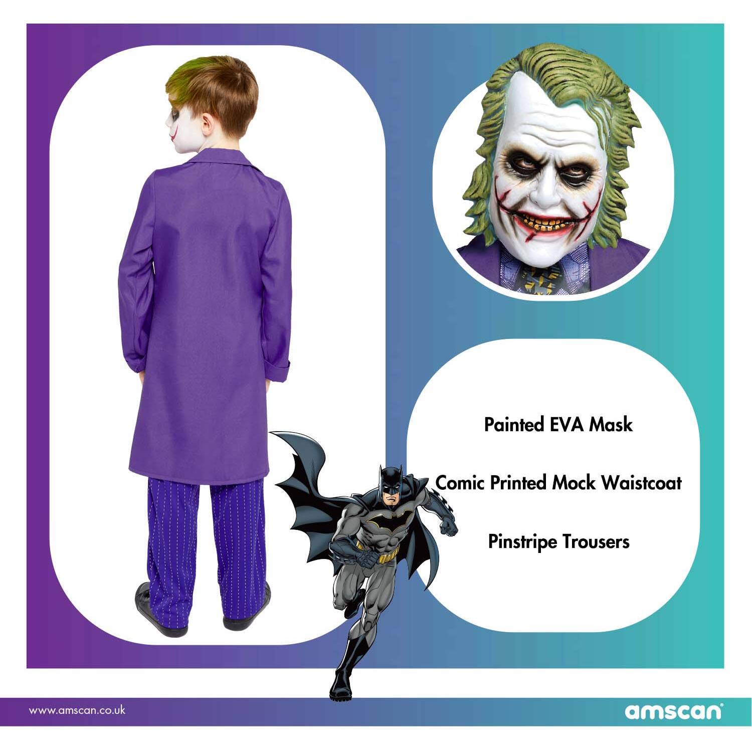 Child Costume Joker Movie 10-12 Years