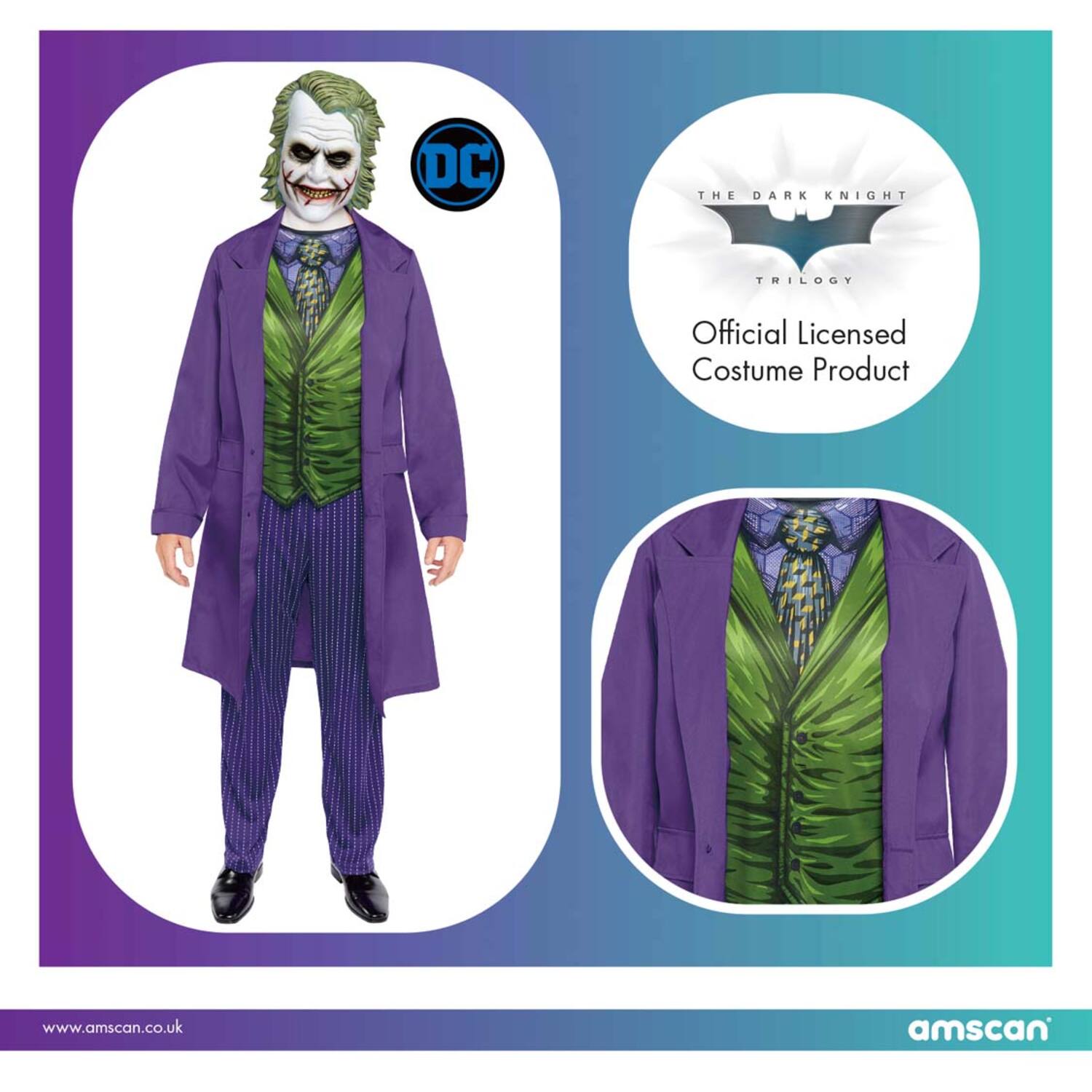 Adult Costume Joker Movie Size L