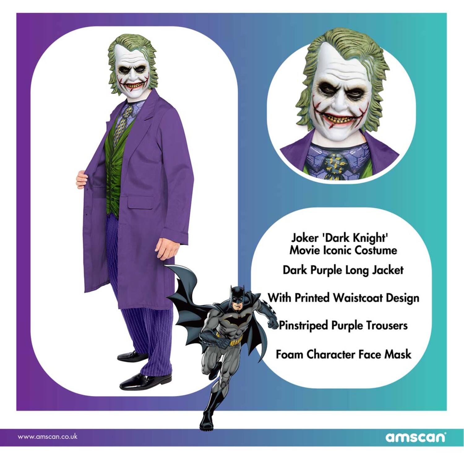 Adult Costume Joker Movie Size XL