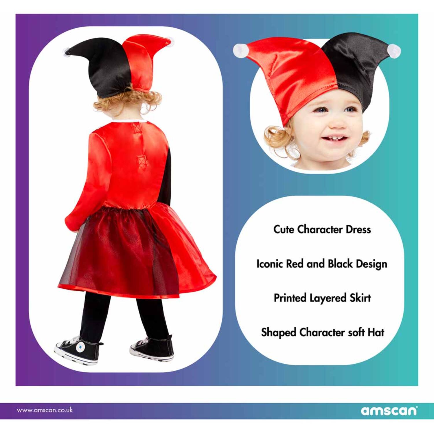Child Costume Harley Quinn 18-24 mths