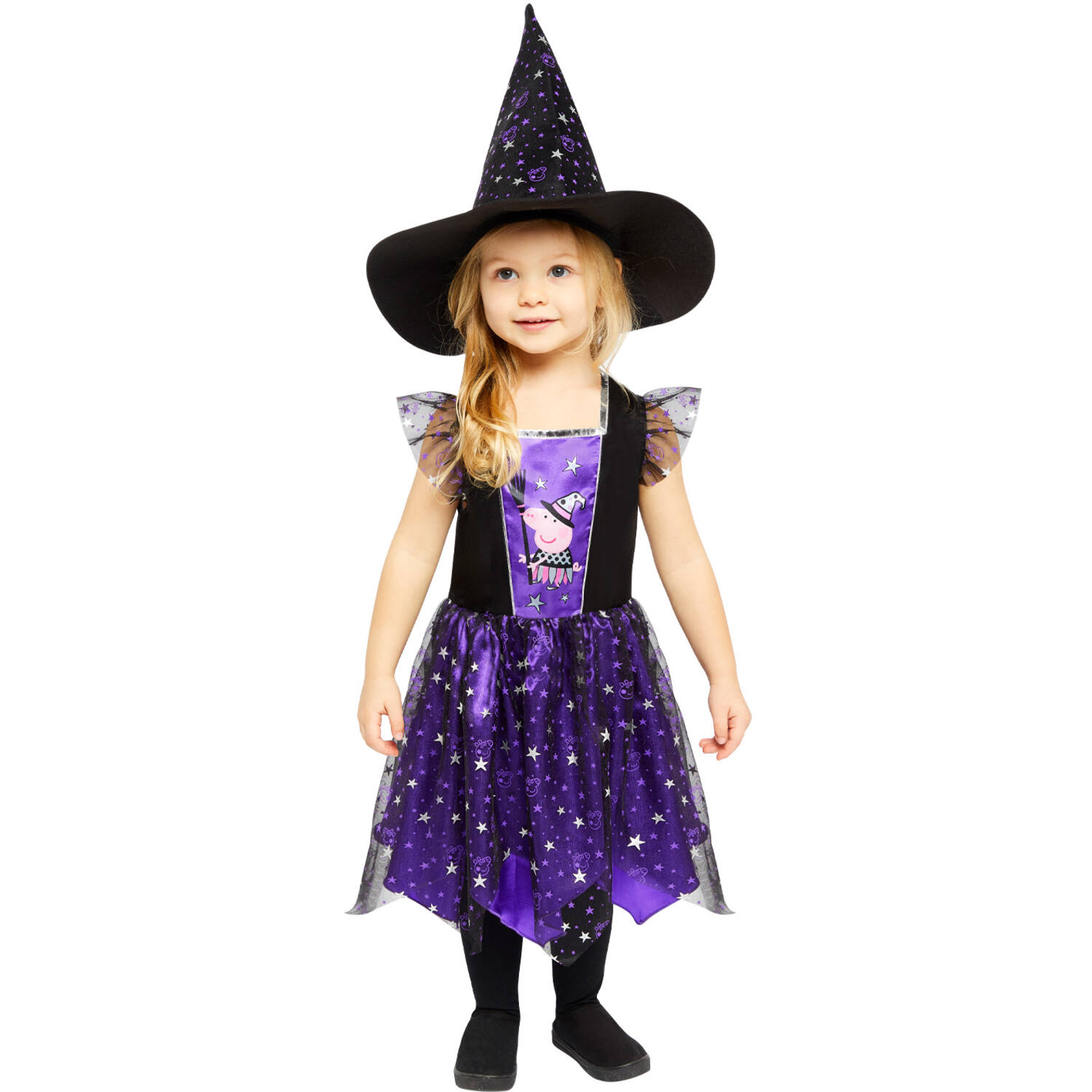 Child Costume Peppa Purple Dress Age 3-4 Years