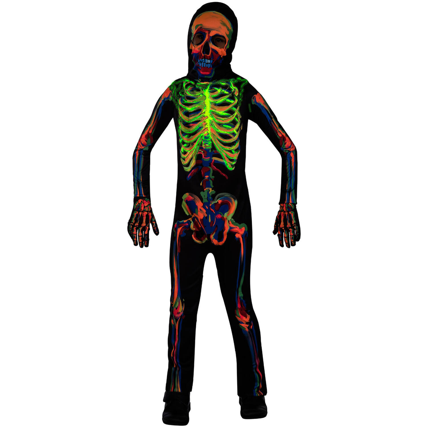 Child Costume GID Skeleton Age 10-12 Years