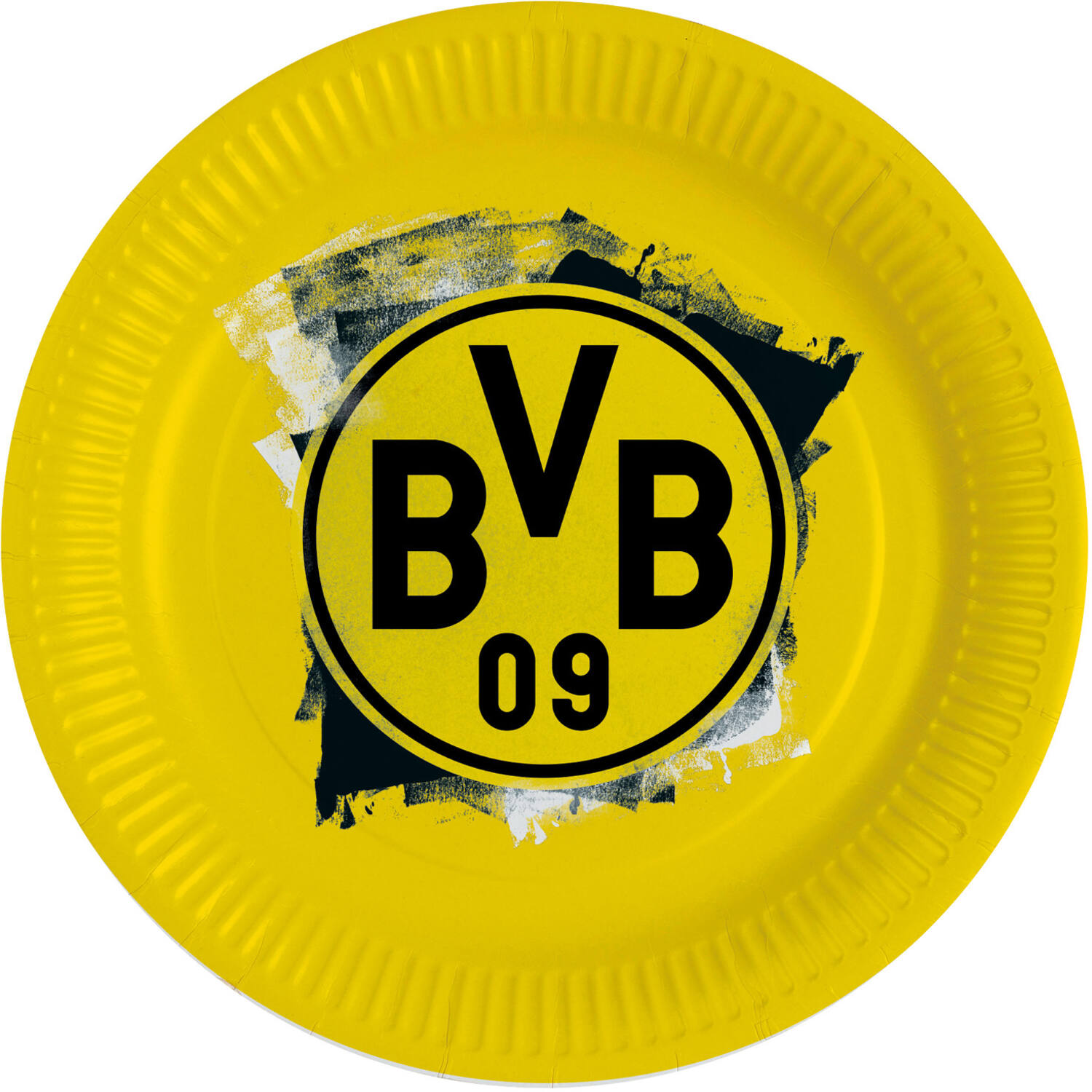 8 Plates BVB Dortmund Round Papier 23 cm