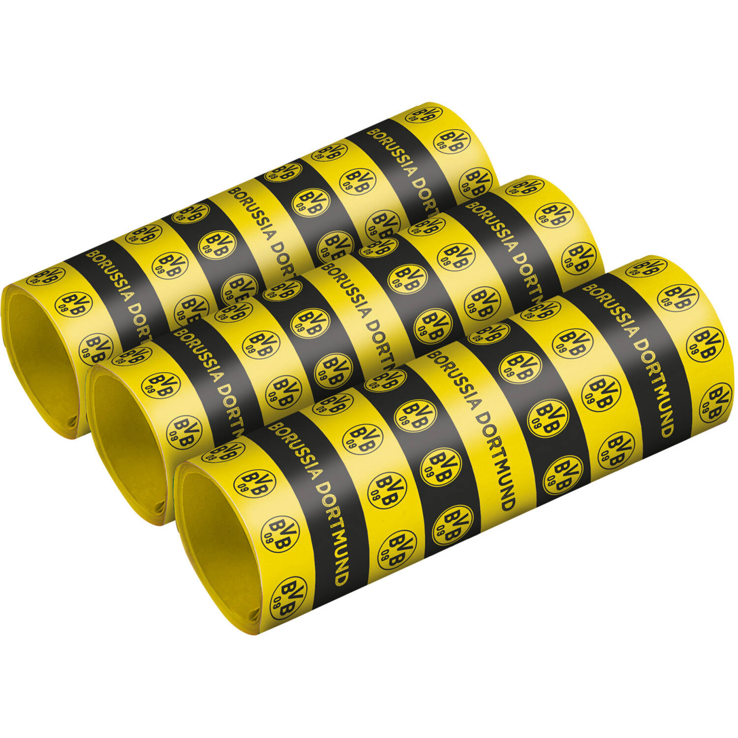 3 Streamer BVB Dortmund Paper 1,4 x 400 cm
