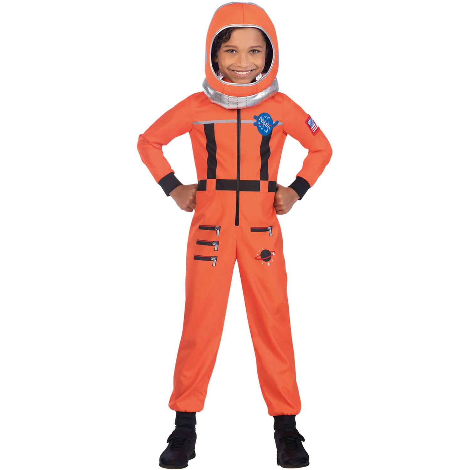 Child Costume Space Suit Orange 8-10 Years