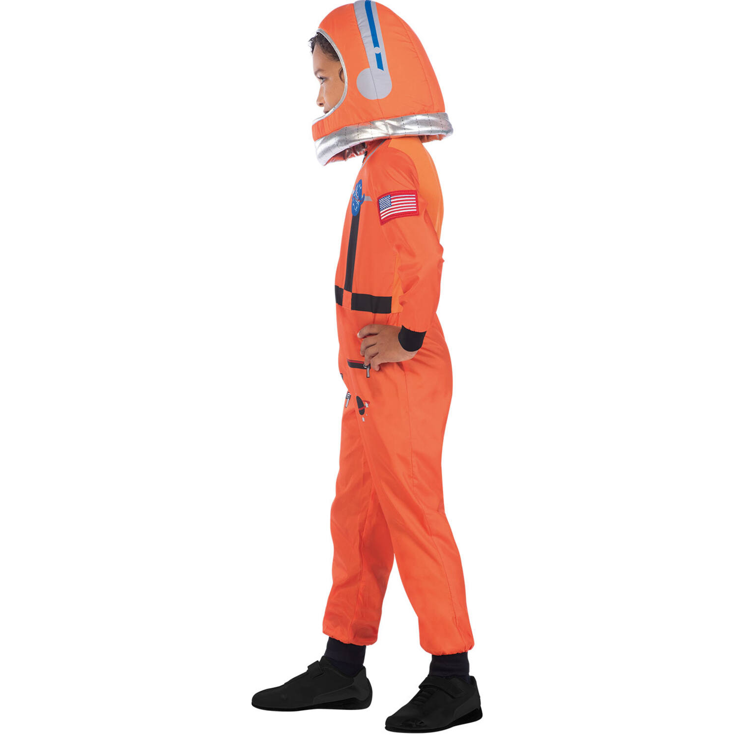 Child Costume Space Suit Orange 8-10 Years