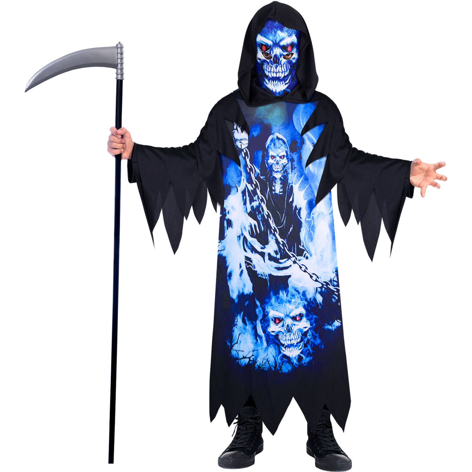 Child Costume  Neon Reaper Age 3-4 Years