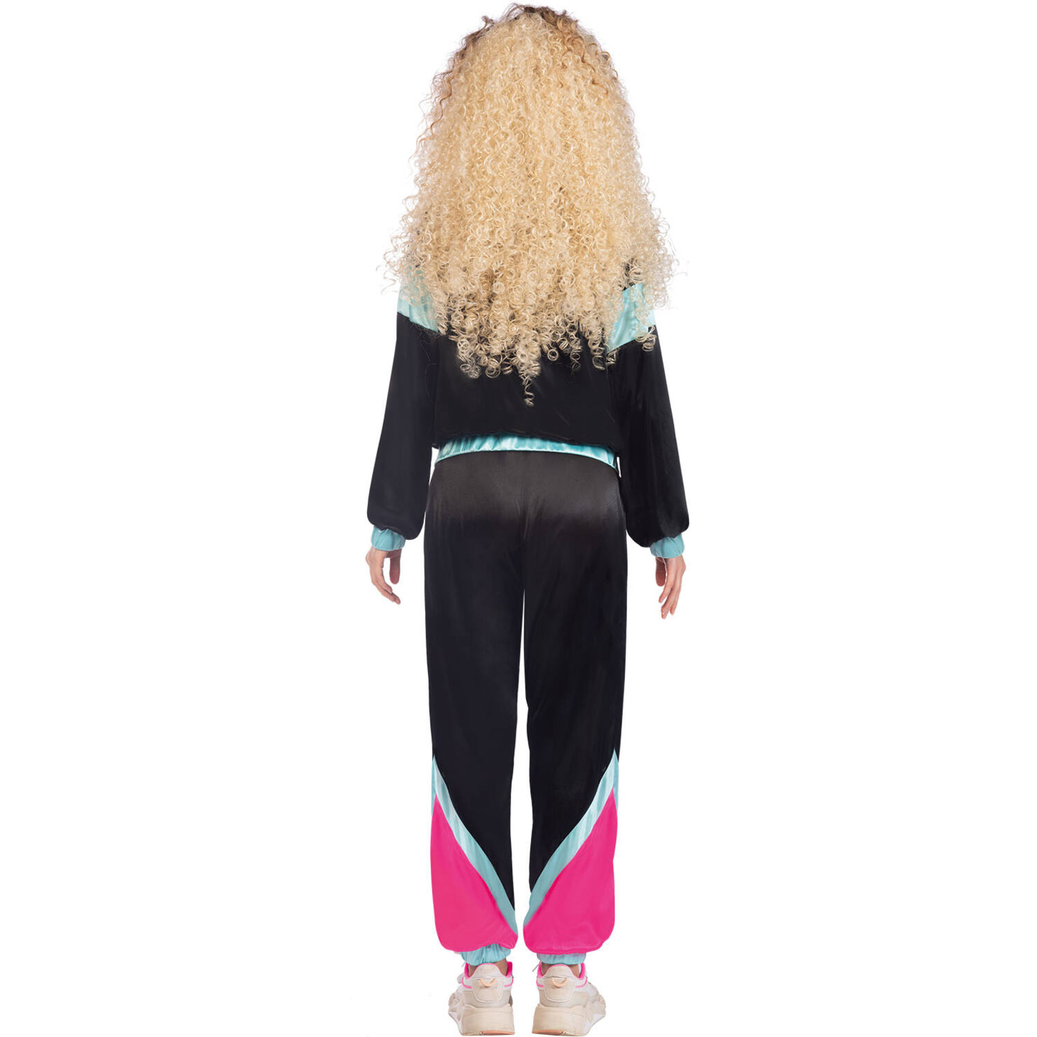Adult Costume 80s Shel Suit Black Size M