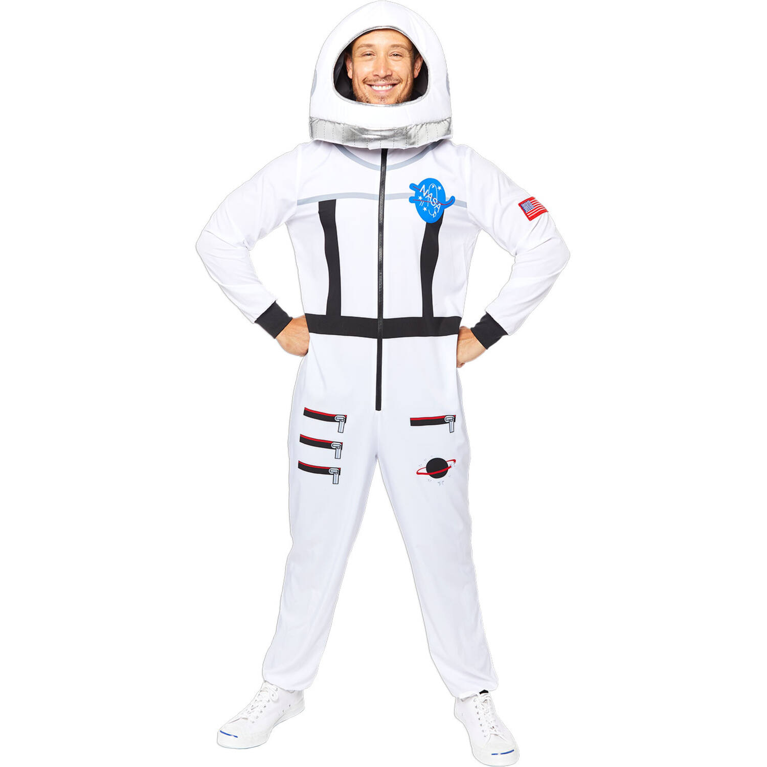 Adult Costume Astronaut White Size Plus