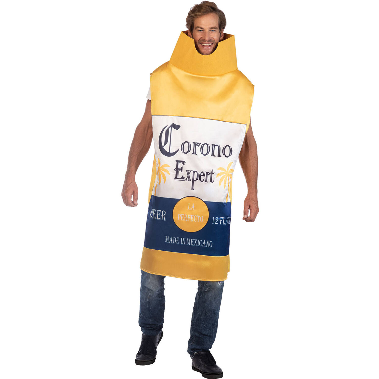 Adult Costume Yellow Bottle Size One Size