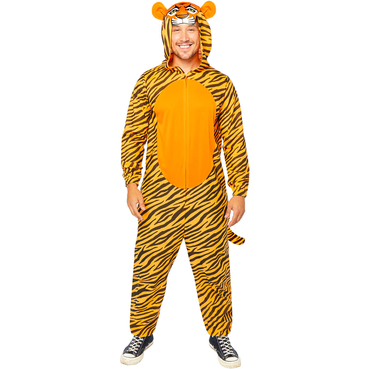 Adult Costume Tiger Onesie Size Plus