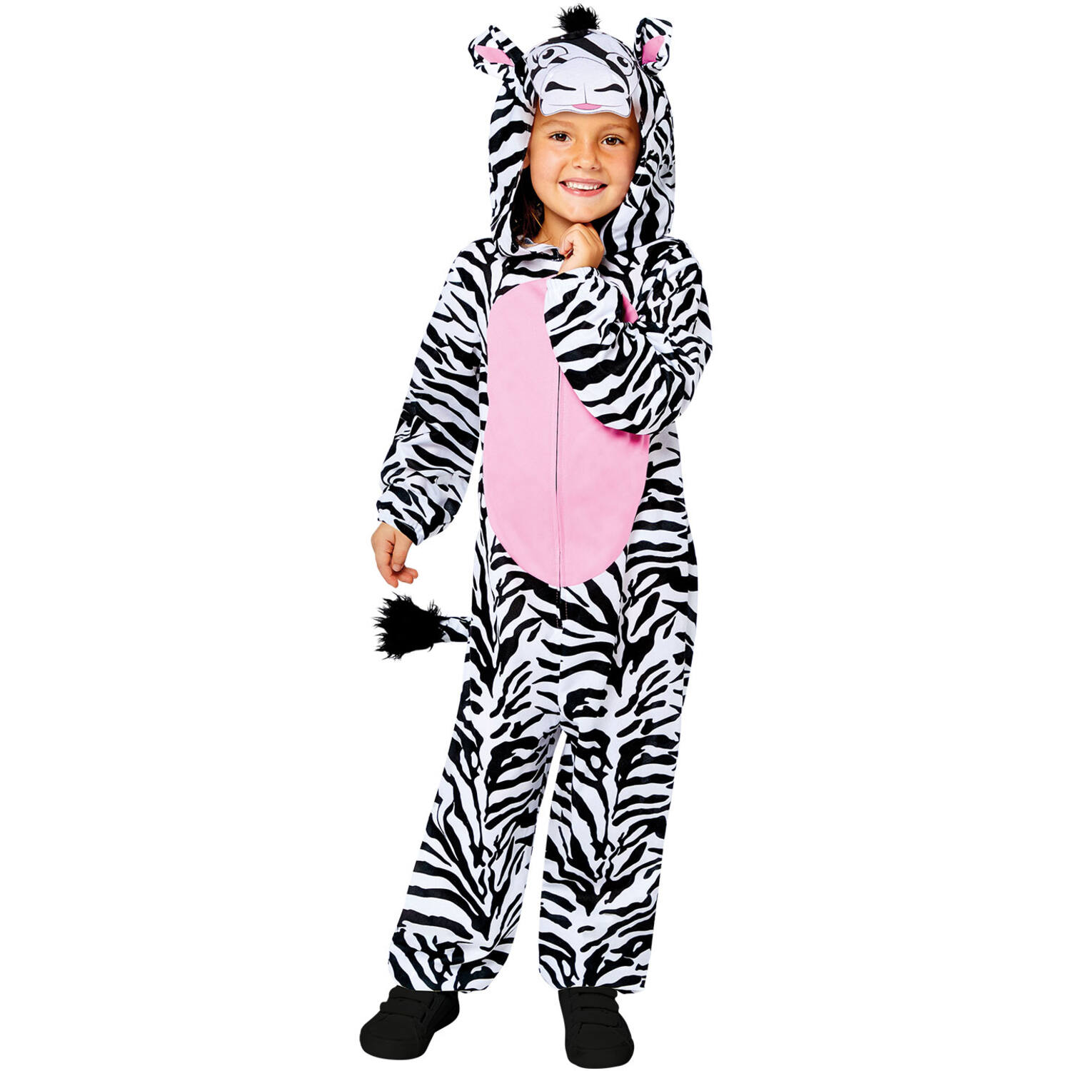 Child Costume Zebra Onesie Age 8-10 Years