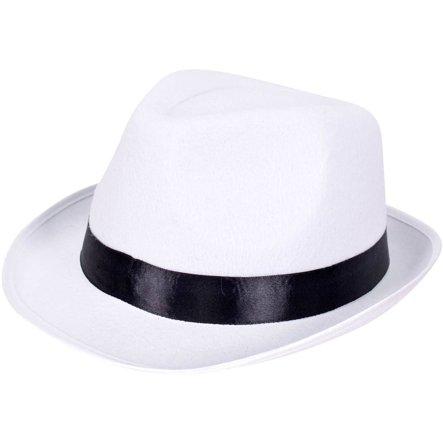 Costume Accessory Mafia Boss Hat White One Size