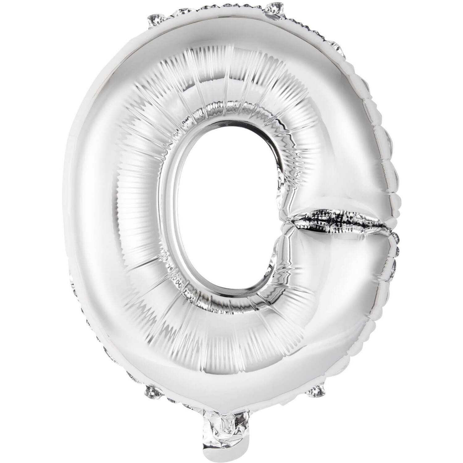 Mini Letter O Silver Foil Balloon N16 Packaged 35 cm x 29 cm