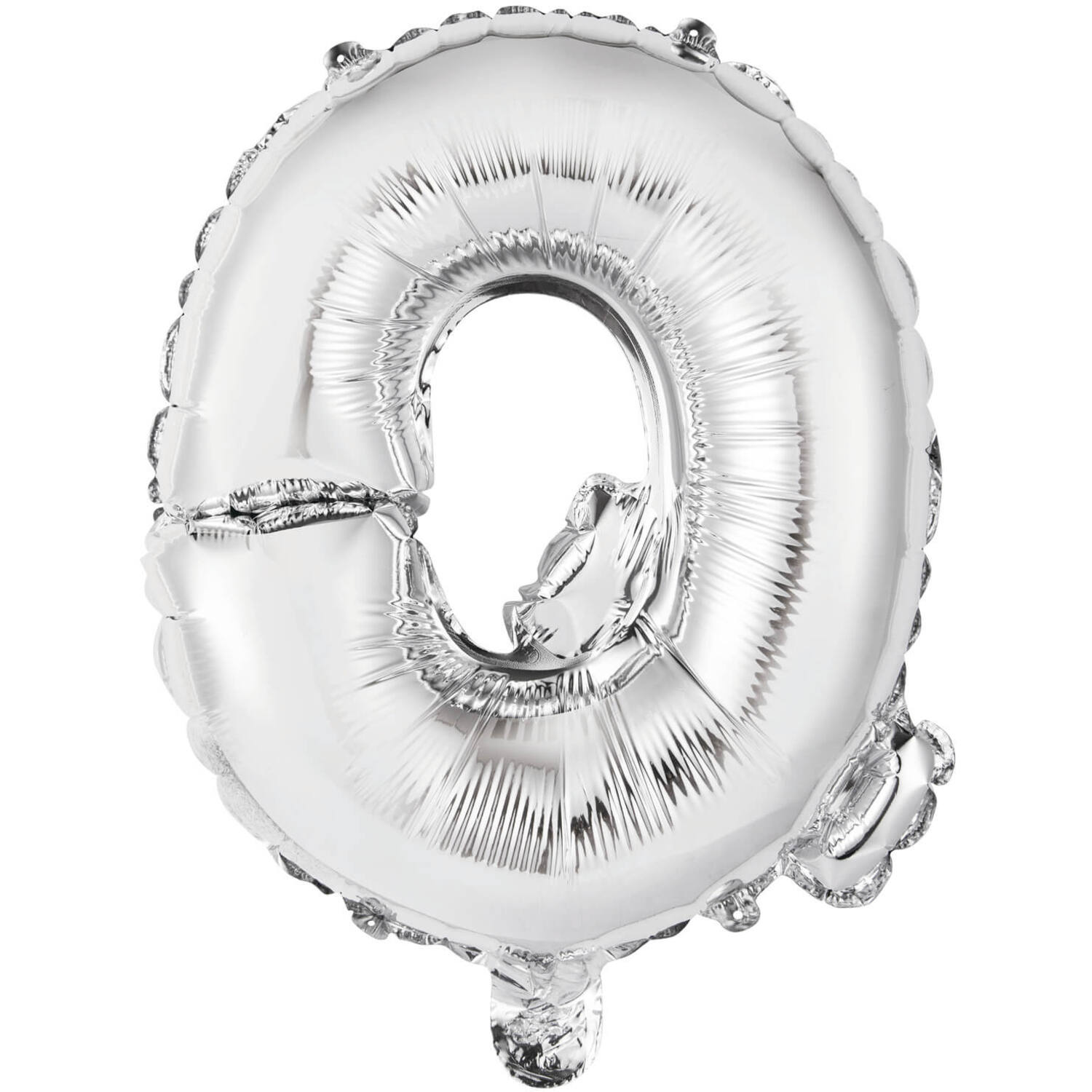 Mini Letter Q Silver Foil Balloon N16 Packaged 35 cm x 29 cm