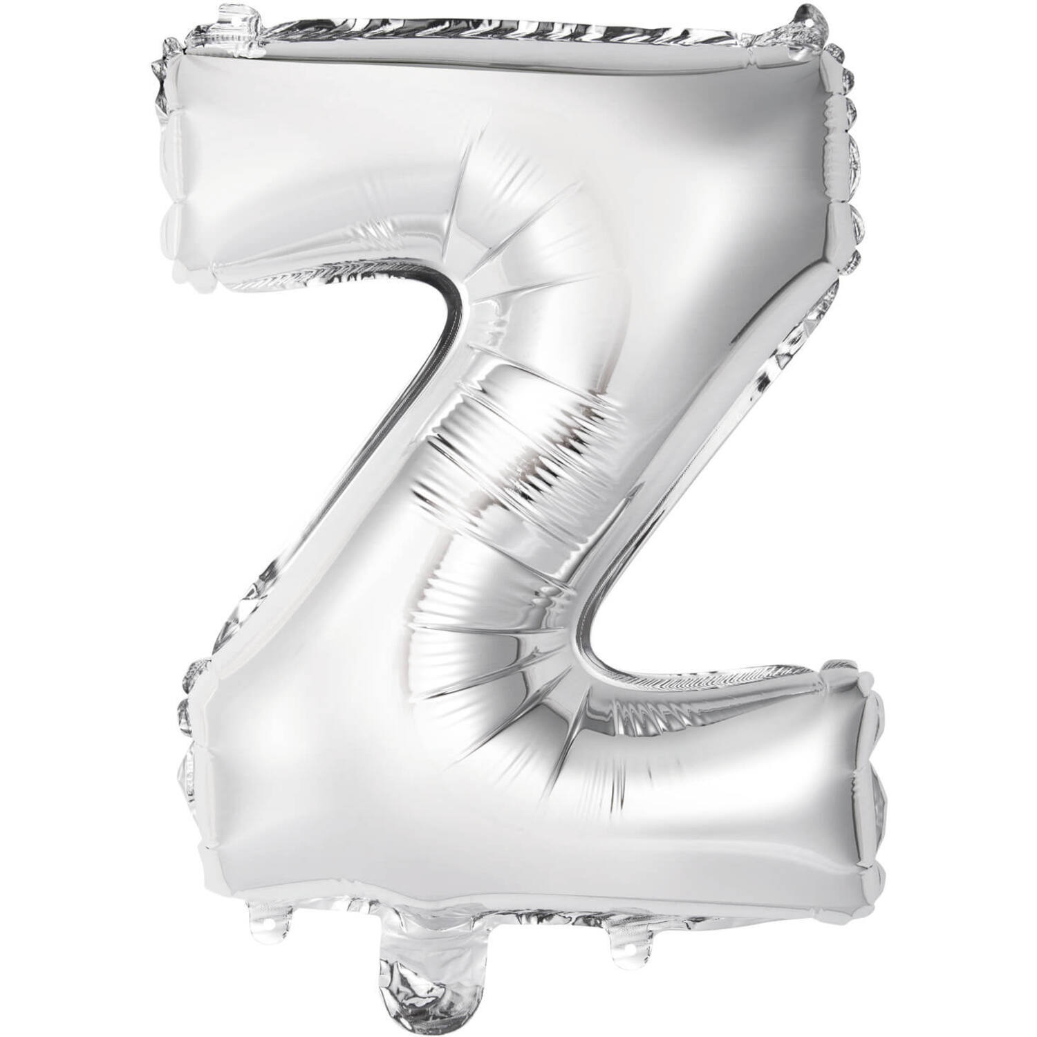Mini Letter Z Silver Foil Balloon N16 Packaged 32 cm x 26 cm