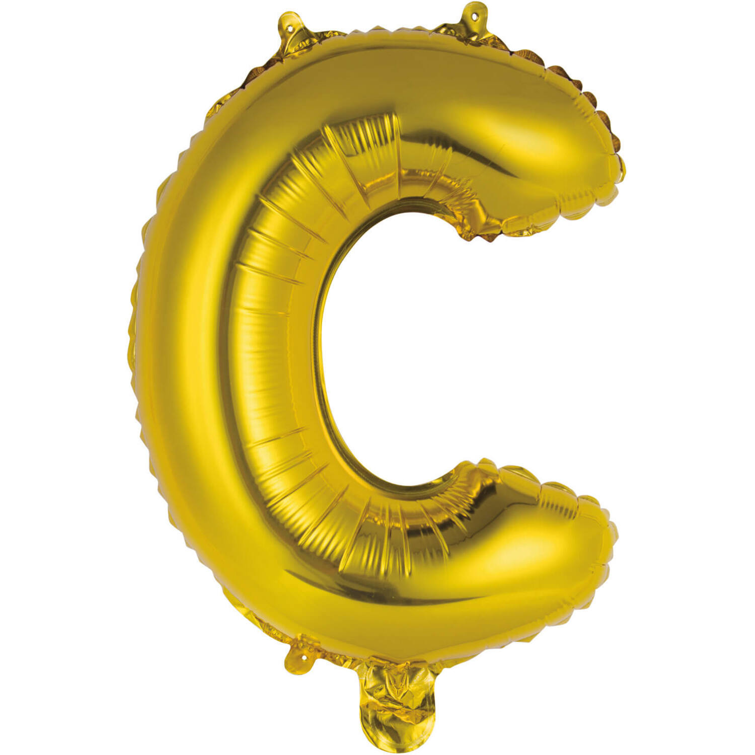 Mini Letter C Gold Foil Balloon N16 Packaged 33 cm x 26 cm