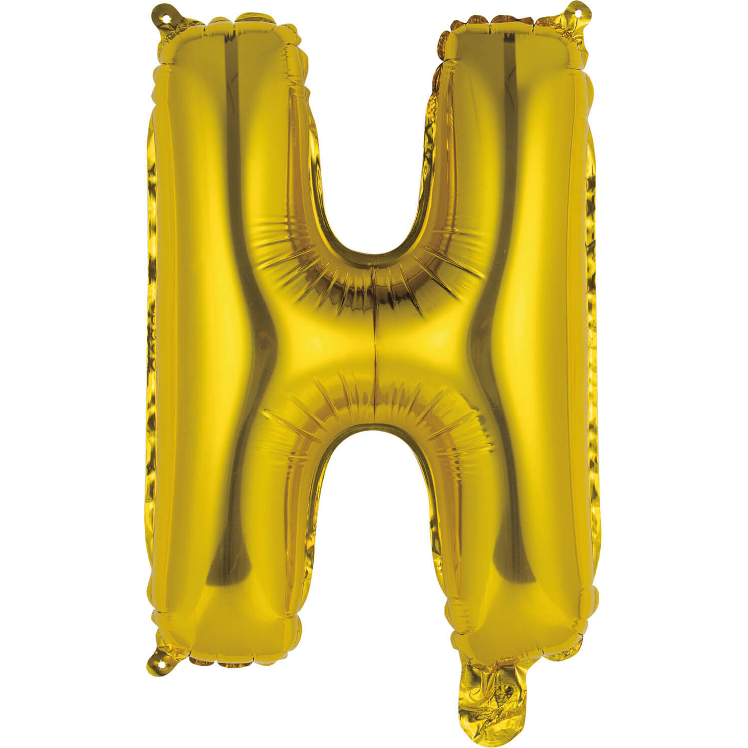 Mini Letter H Gold Foil Balloon N16 Packaged 37 cm x 24 cm