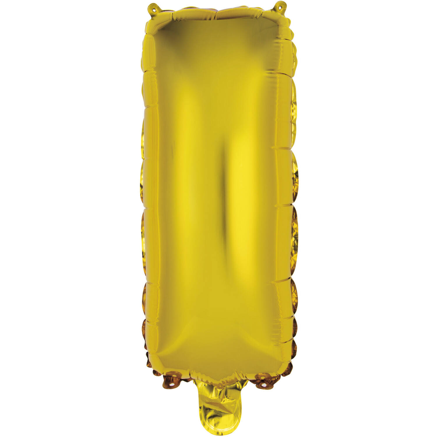 Mini Letter I Gold Foil Balloon N16 Packaged 33 cm x 14 cm