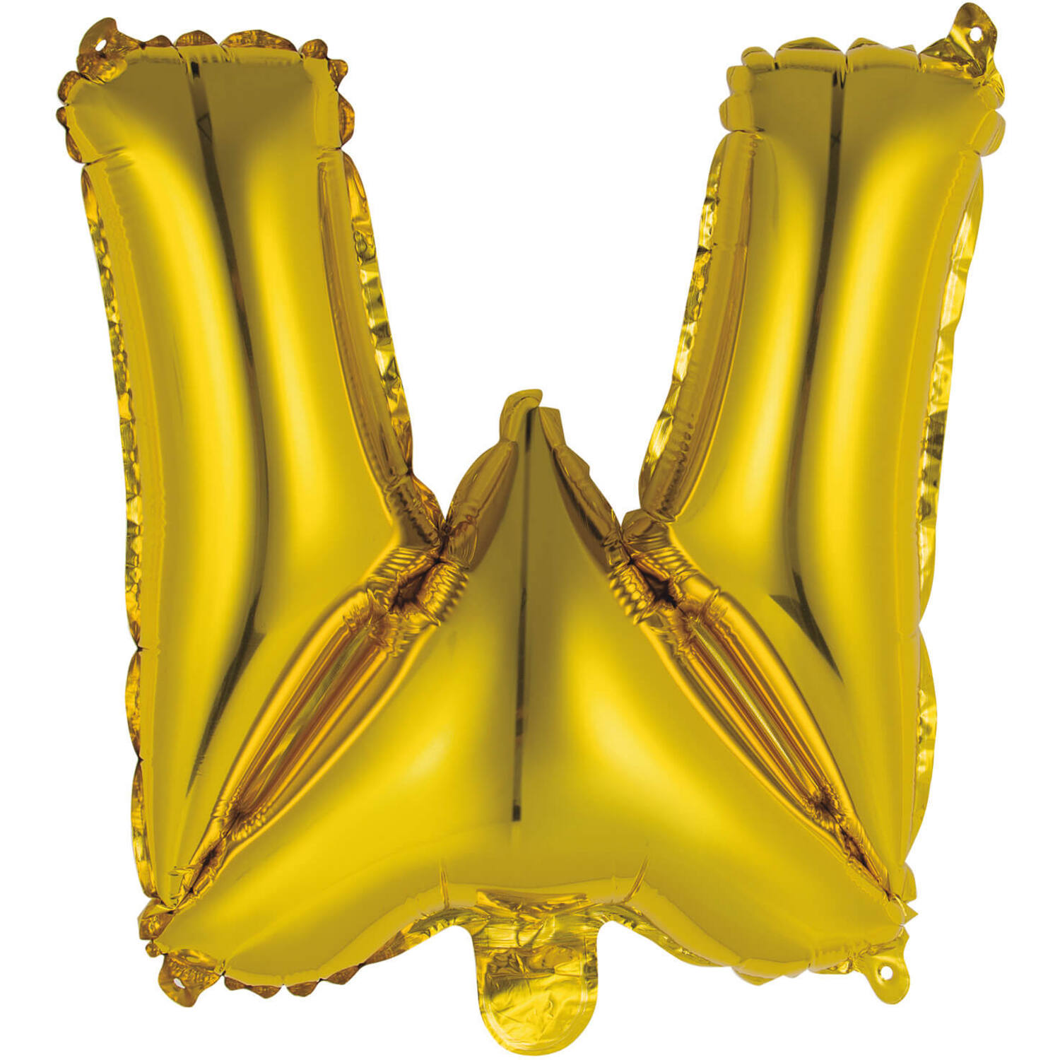 Mini Letter W Gold Foil Balloon N16 Packaged 30 cm x 30 cm