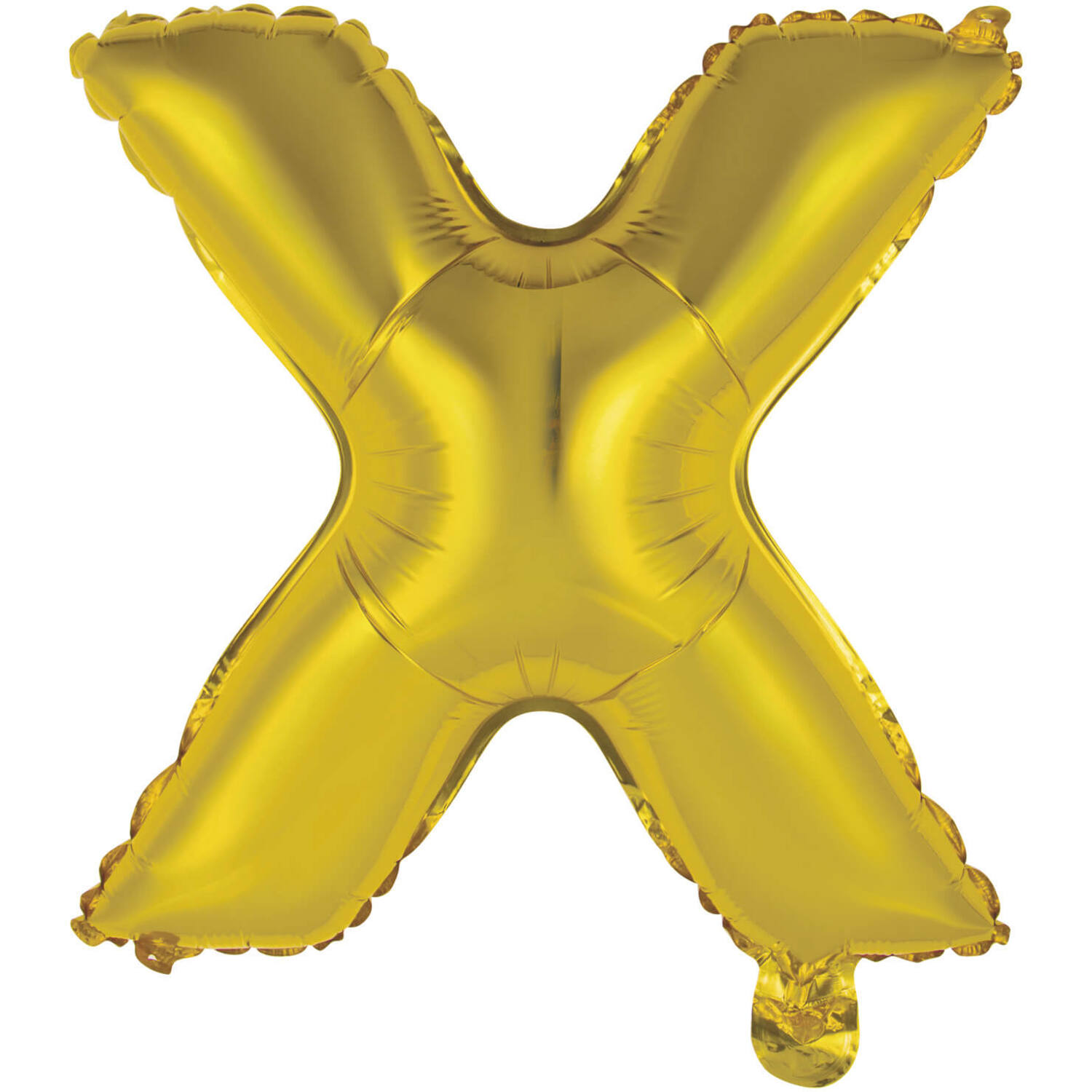 Mini Letter X Gold Foil Balloon N16 Packaged 35 cm x 33 cm