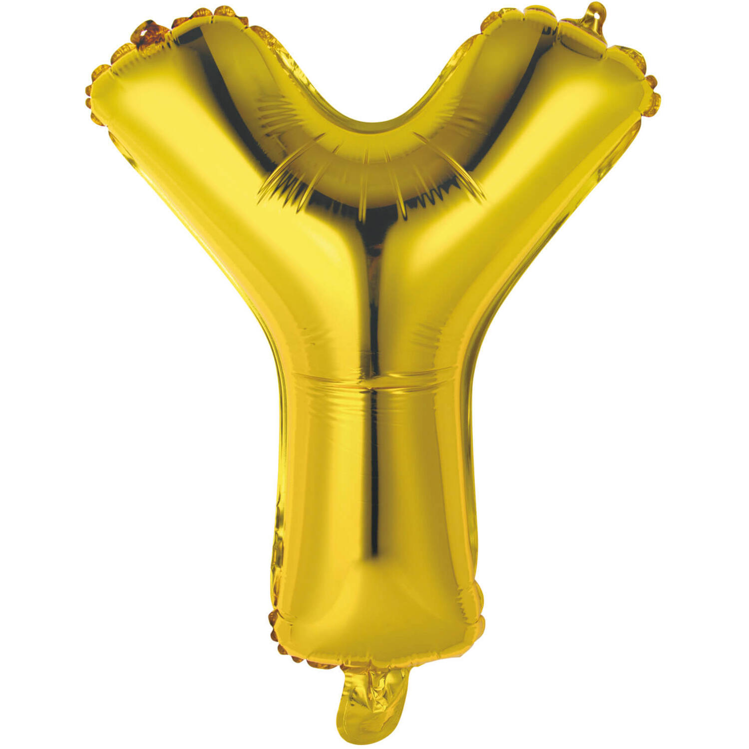 Mini Letter Y Gold Foil Balloon N16 Packaged 34 cm x 29 cm
