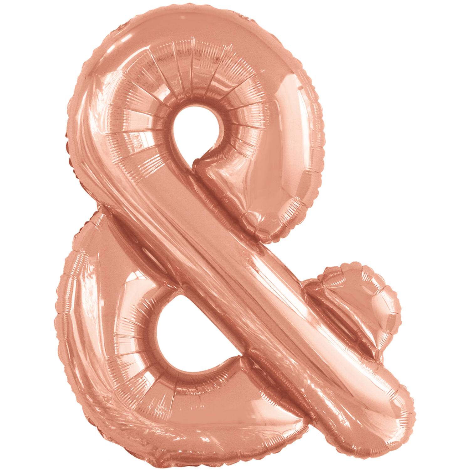 Large Letter & Rose Gold Foil Balloon N34 Packaged 86 cm x 71 cm