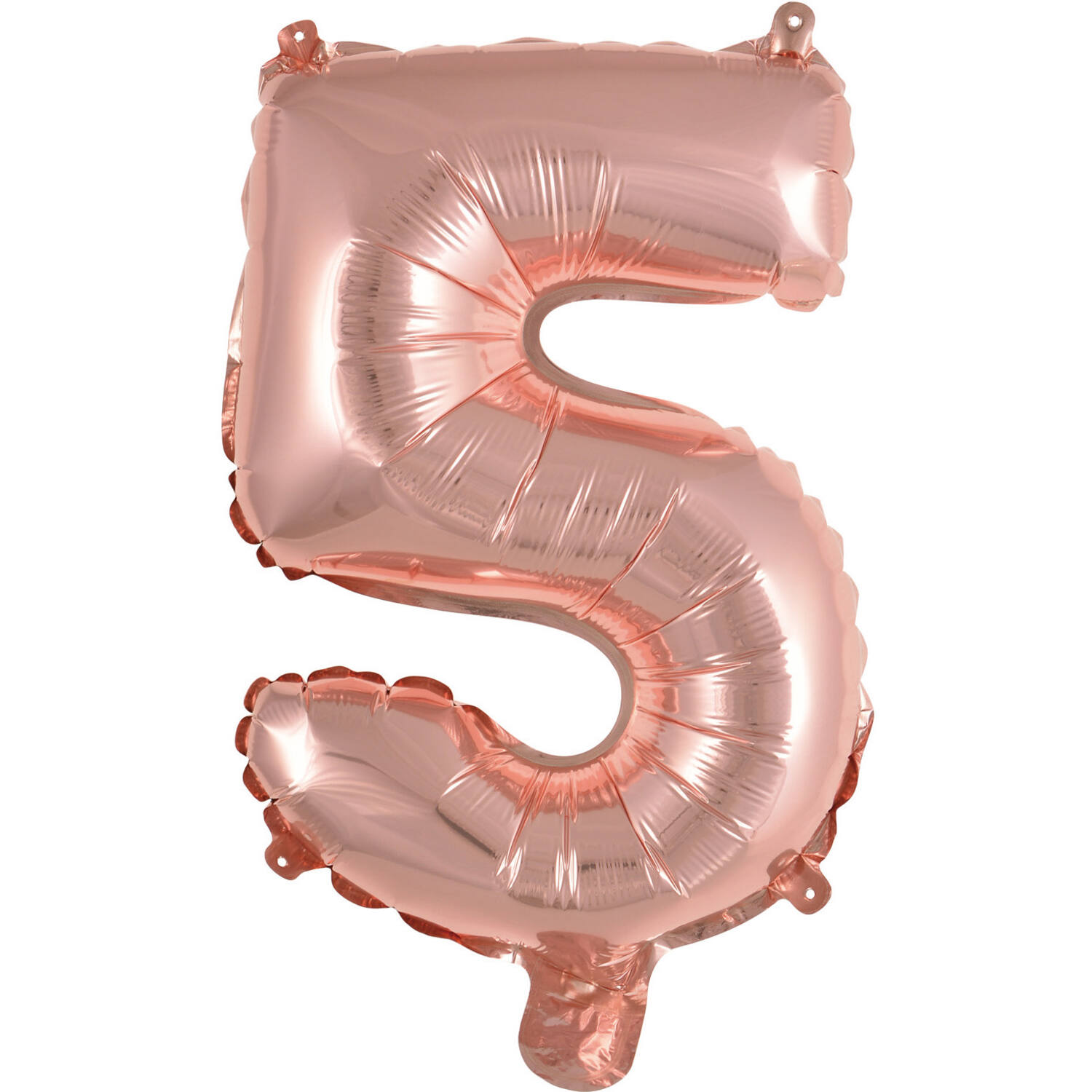 Mini Number 5 Rose Gold Foil Balloon N16 Packaged 34 cm x 22 cm