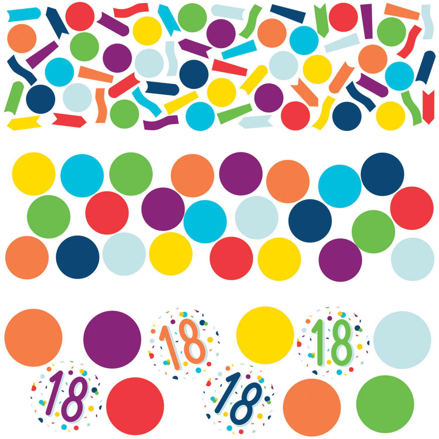 Confetti 18 Confetti Birthday Paper 34 g