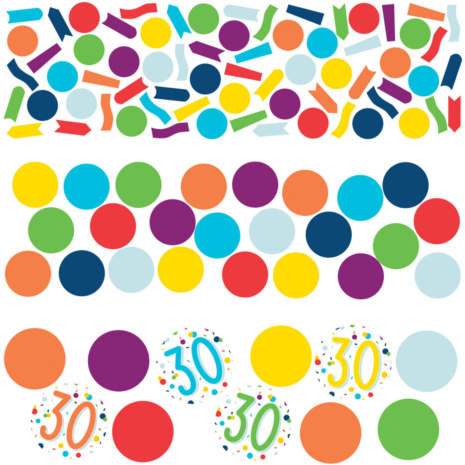 Confetti 30 Confetti Birthday Paper 34 g