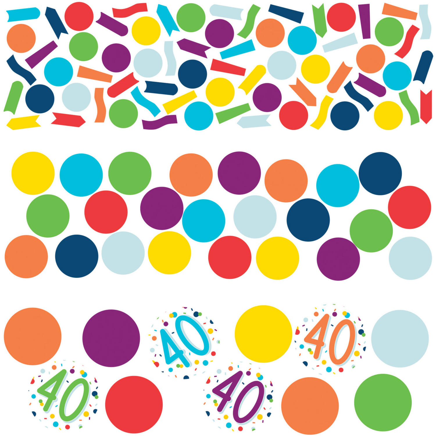 Confetti 40 Confetti Birthday Paper 34 g