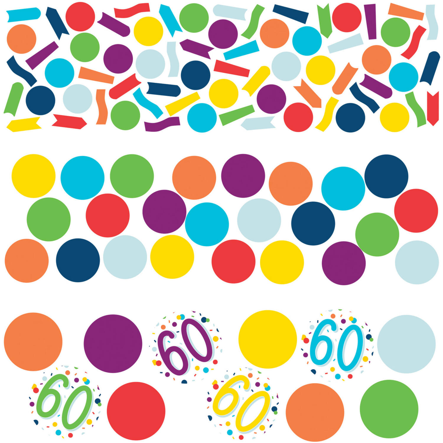 Confetti 60 Confetti Birthday Paper 34 g