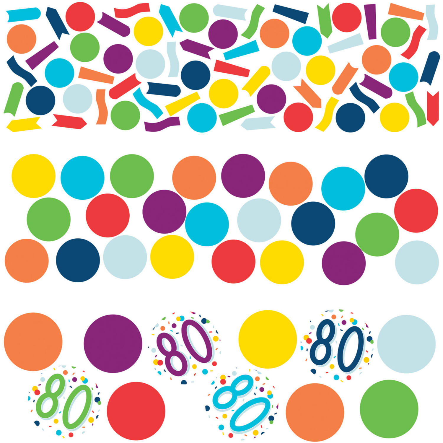 Confetti 80 Confetti Birthday Paper 34 g