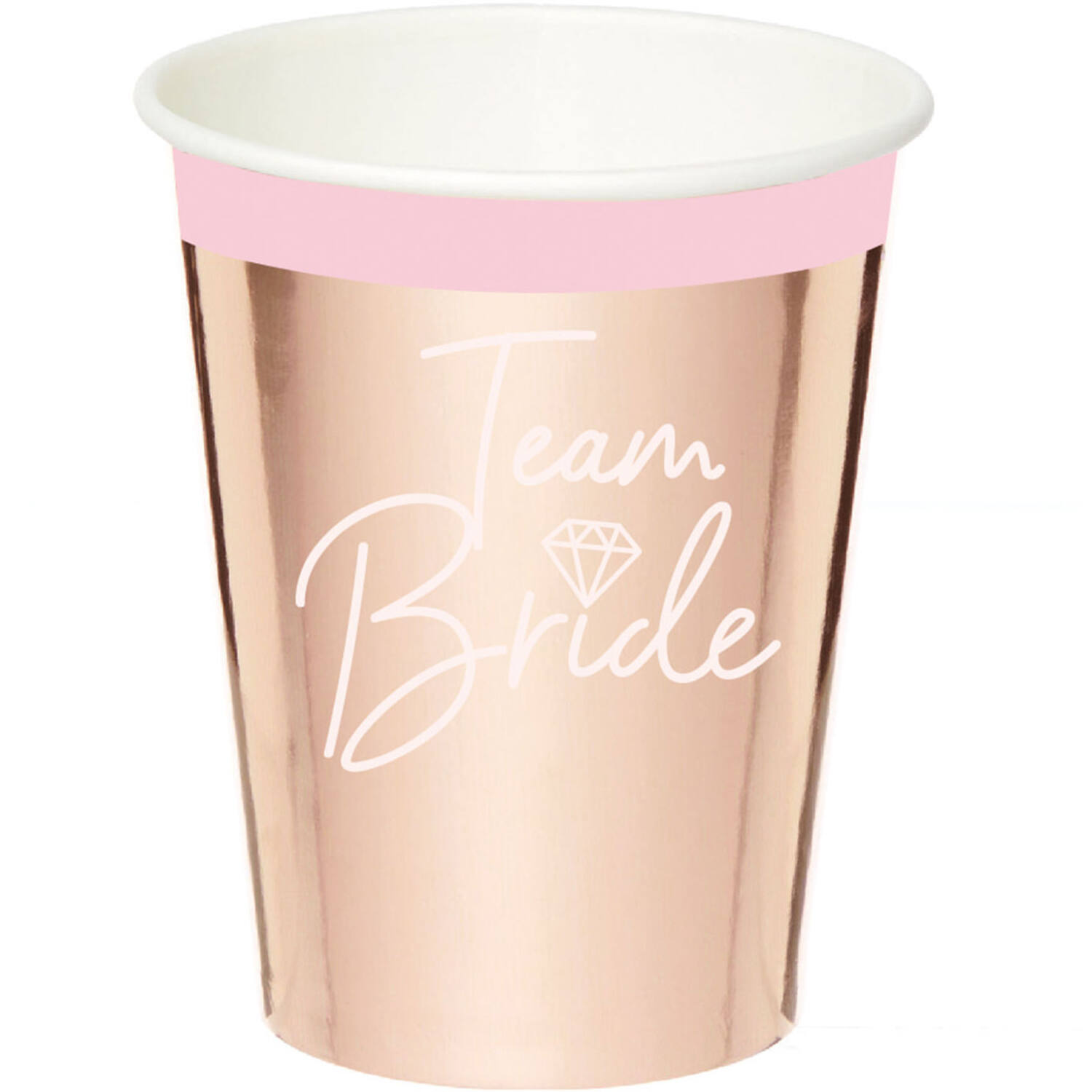 8 Cups Hen Party Paper Hot Stamped 250 ml