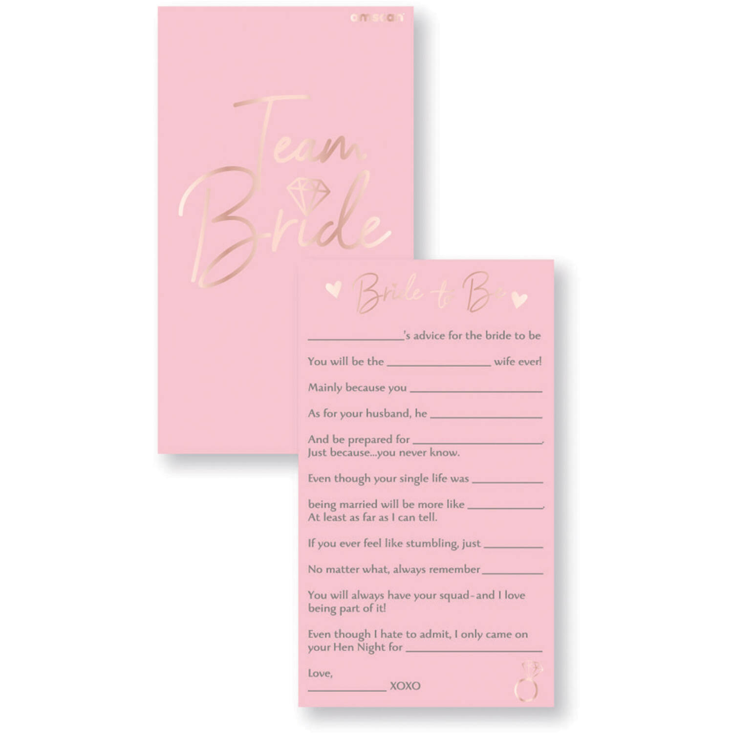 Cards Hen Party Paper 17 x 10 cm 8 Parts