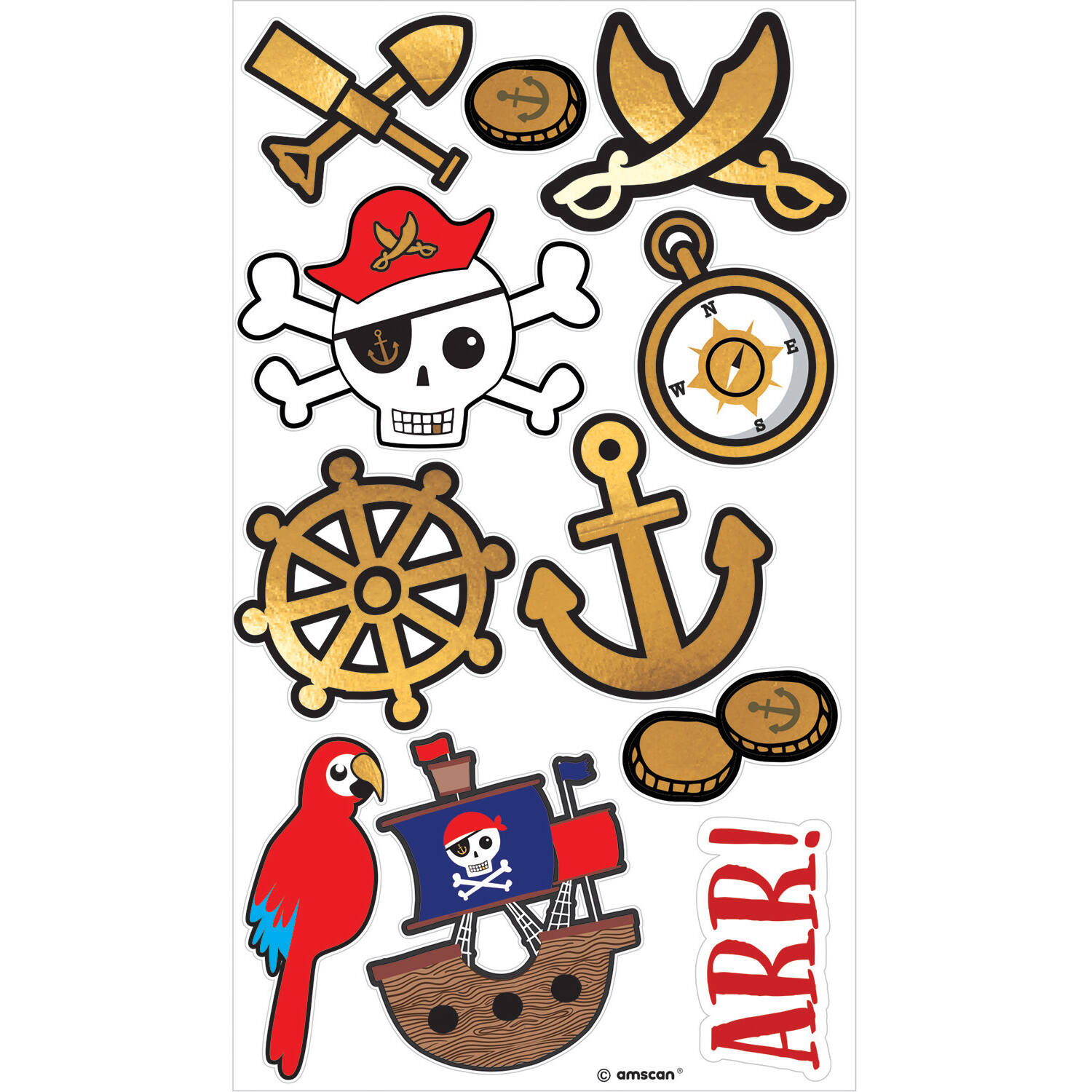 11 Tattoos Pirates Map
