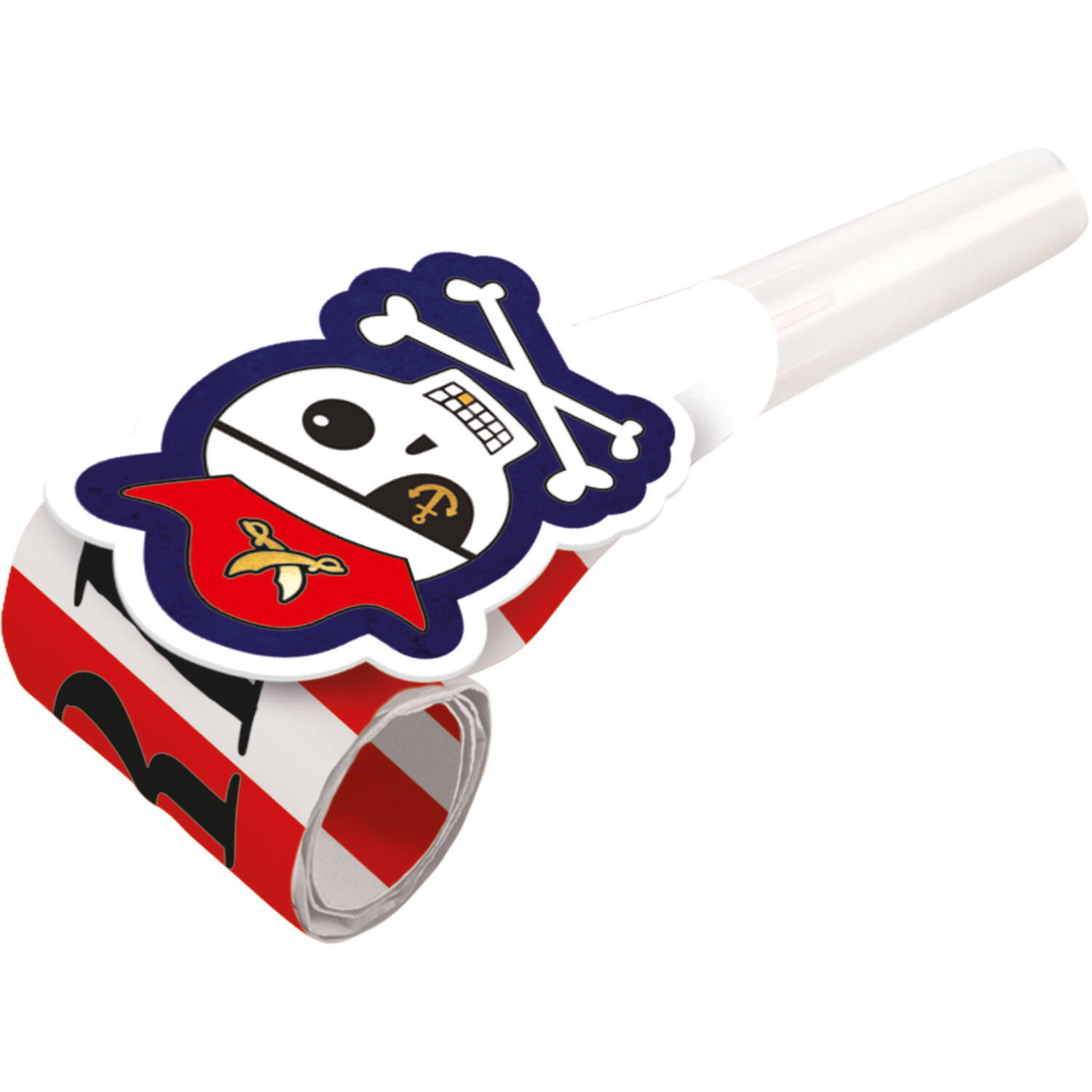 8 Blowouts Pirates Map Plastic / Paper 30 cm